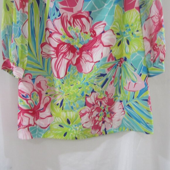 Lilly Pulitzer 4 Saemus Silk Beaded Tunic Dress RARE - Picture 4 of 8
